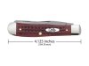 Scyzoryk Case Pocket Worn Trapper SS Old Red